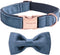 ARING PET Bowtie Dog Collar-Velvet Dog Collars with Removable Bowtie, Cute & Comfortable Dog Collar....