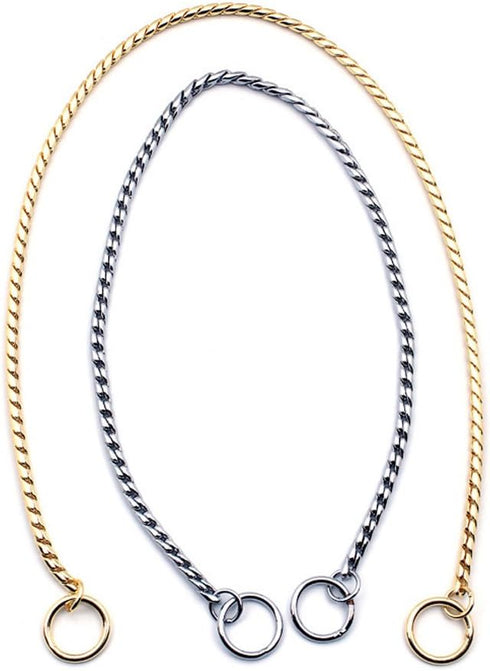 Silver Dog Chain Collar Choke Pet Training Snake Collar with Heavy Links, 26 in, 5 mm...
