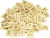 100pcs Wood Tiles Numbers and Symbols Wooden Pieces for Word Game Board of Education Games Crafts,Pendants...