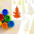 3 Pieces Christmas Pine Trees Stencils Reusable Pine Drawing Stencils Winter Holiday Fir Tree Templates Christmas Woodland Painting Stencils for D...