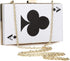 EROGE Acrylic Clutch Purse Perspex Box Colorful Geometric Design Handbags for Women...