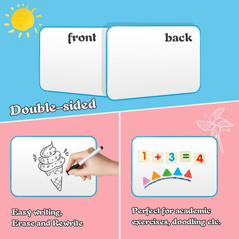 Dry Erase Board Light Blue Small White Board Dry Erase School Supplies Mini Whiteboard 11.8" X 8.5" Dry Erase Board for Girls Boys Adult Home Scho...