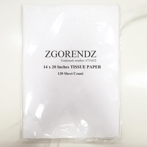 130 Sheets 20"x14" White Wrapping Tissue Paper Bulk for Gift Bags Christmas Weddings Birthday Arts Craft Party Decoration...