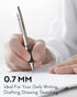 Nicpro 0.7 mm Art Mechanical Pencil Set in Storage Case, 3 PCS Metal Drafting Pencil Lead Pencil with 6 Tube HB Lead Refills, 3 Erasers, 9 PCS Era...