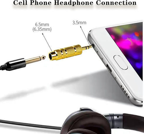 4pack 3.5mm to 1/4 Adapter 1/8 Male to 1/4 Female Headphone Jack Adapter Stereo Audio Adapter Jack Plug......