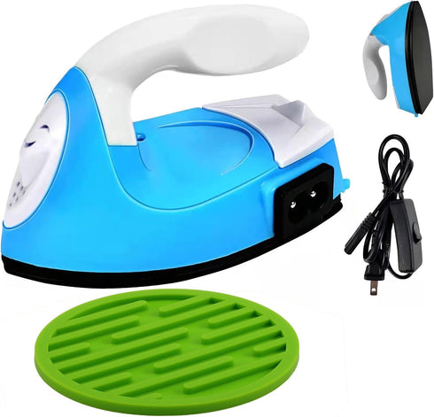 Mini Heat Press Iron Machine,Portable Mini Electric Iron,Small Heat Press Iron,Mini Iron Press for Clothes Shoes Bags Hats,Iron Press Machine for ...