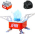 Camping Stove Portable Camping Stove, Upgraded Portable & Foldable High-Efficiency Gas Stove, Ultra-Mini Design for Versatile Outdoor Scenarios In...