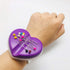 HONEYSEW New Heart Magnetic Wrist Pin Holder Sewing Pin Cushion Caddy Storage Case Sewing Tool (Purple Magnetic pin Cushion Caddy)...