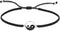 AeraVida Balance of Life Yin and Yang Sterling Silver Charm Slide Bracelet...