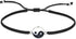 AeraVida Balance of Life Yin and Yang Sterling Silver Charm Slide Bracelet...