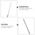 8pcs Dissection Needle Stainless Steel Single End Probe Lab Bio Experiment Dissection Tools for Medical Students and Veterinary...