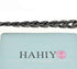 HAHIYO Purse Chain Strap Length 47.2” Bright Black for Shoulder Cross Body Sling Purse Handbag Clutch Bag Replacement Strap Comfortable Flat 0.4” ...