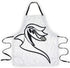 Nightmare Before Christmas Zero Apron - Stylish White With Black Straps Kitchen Accessory Featuring Tim Burton’s Animated Musical Classic - Great ...