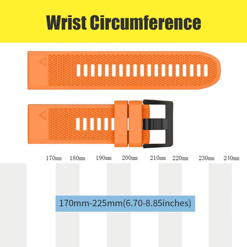 ANCOOL for Fenix 7X/Fenix 6X/Fenix 5X/Fenix 8 51mm Watch Band 26mm Quickfit Bands Compatible with Fenix 6X Pro/7X Pro/5X Plus/3/Descent MK 2/2i/MK...