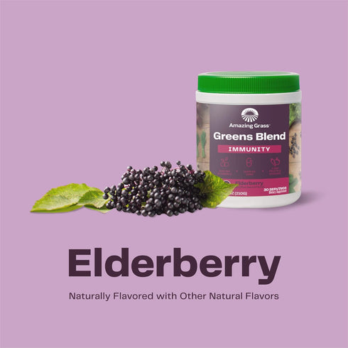 Amazing Grass Greens Superfood for Immune Support: Greens Powder with Organic Spirulina, Chlorella, Beet Root Powder, Digestive Enzymes & Probioti...