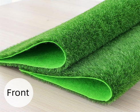 4 Packs Fake Grass for Crafts Artificial Garden Grass for Dollhouse 6 X 6 Inches Miniature Ornament Garden Dollhouse DIY Grass...