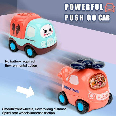 Baby Toy for 1 Year Old Boy | 7 Set Push and Go Cars Toy with Play Mat/Storage Bag for Toddlers | Early Educational Toys and Birthday Gift for 1 2...