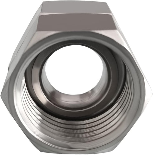 304 Stainless Steel Garden Hose Adapter 3/4"GHT Female to Female Water Pipe Connector with 2 Extra Washers...