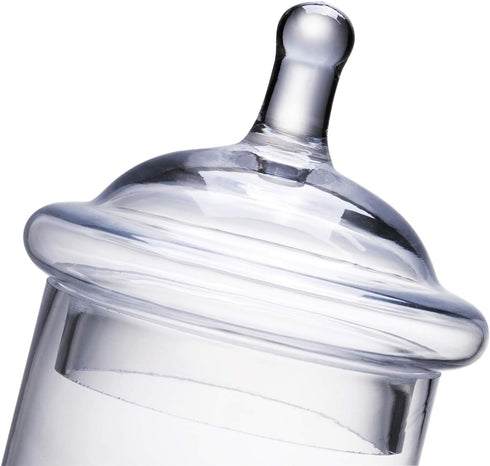 Glass Apothecary Jars with Lids for Candy Buffet - Apothecary Jars for Bathroom, Candy Bar, Kitchen, (Height: 9" Body: 5")...
