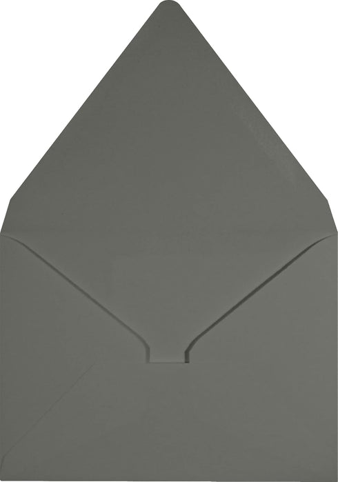 LUXPaper A2 Contour Flap Invitation Envelopes | 4 3/8" x 5 3/4" | Smoke Gray | 80lb. Text | 50 Qty...