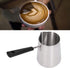 600ml Turkish Coffee Pot,Stainless Steel Milk Pot,Glossy Surface Saucepan Chocolate Melting Pot,High Temperature Resistant Butter Warmer Pot with ...