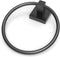 Matte Black Towel Ring Square Base Towel Holder Hand Towel Hanger Stainless Steel Modern Wall Mounted...