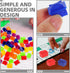 FAVOMOTO 120PCS Plastic Hotels Houses?Game Replacement Pieces Small House Board Game Replacement House Victory Game House Game Pawns Token Multico...
