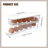 Automatic Rolling Dispenser for Refrigerator,12-Count Double Layer Rolling Egg Holder,Space Saving Eggs Organizer Tray for Refrigerator Countertop...