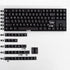 mintcaps Black Translucent Keycaps Cherry Profile Doubleshot Keycap Set 121 Keys Custom Keyboard Keycaps for 60% 65% 75% Cherry MX Mechanical Keyb...