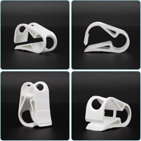 Plastic Tubing Clamps 1/2" - 5/8"OD Adjustable Flow Control Pinch Valve Plastic Hose Clamp Shut Off for Laboratory Use-White 16PCS...