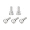 uxcell Knurled Thumb Screws, M4x10mm Brass Shoulder Bolts Grip Knobs Fasteners, Nickel Plated 5Pcs...