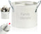 4 Compartment Kitchen Utensil Holder, 5.7 Inch Large Metal Utensil Caddy for Countertop, Utensil Crock Organizer with Removable Divider, Silverwar...