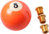 Pool Ball Billiard Stick Shift Knob Universal Gear Shifter Knobs for Car SUV Bus Truck (Orange 5)...