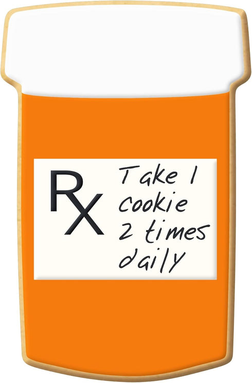 Pill Rx Bottle Cookie Cutter 3.75 Inch - Made in the USA – Foose Cookie Cutters Tin Plated Steel Pill Rx Bottle Cookie Mold...