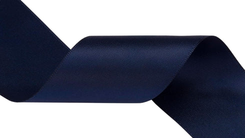 Navy Satin Ribbon 1 1/2 Inch wide x 10 Yds - Ideal for Crafts, Gift Wrapping, Flower Bouquet, and Weddings...