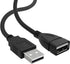 3FT USB to USB Male to Female Extension Cable USB A Male to USB A Female Data Transfer and Charging Adapter for Keyboard, Mouse, Printer, USB Flas...