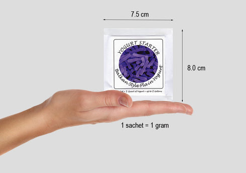 Yogurt Starter Cultures - Pack of 5 Freeze-dried Culture Sachets for Balkan Style Plain Yogurt...