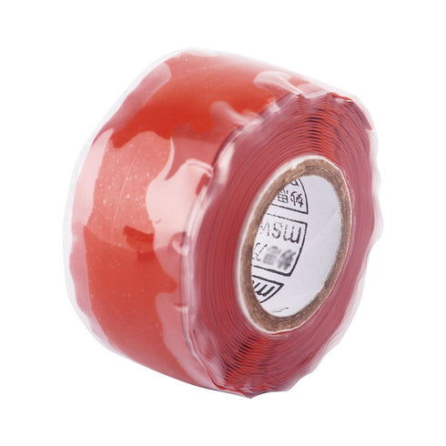 Self Fusing Silicone Tape Self Adhesive Silicone Tape Rubber Adhesive Repair Tape Bonding Wire Hose Electrical Tape Red...