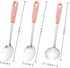 3 Pcs Stainless Steel Serving spoons set Slotted Spoon Serving Spoon Soup Ladle Spoon Cooking Serving Utensils Set Cooking Spoon (Pink)...