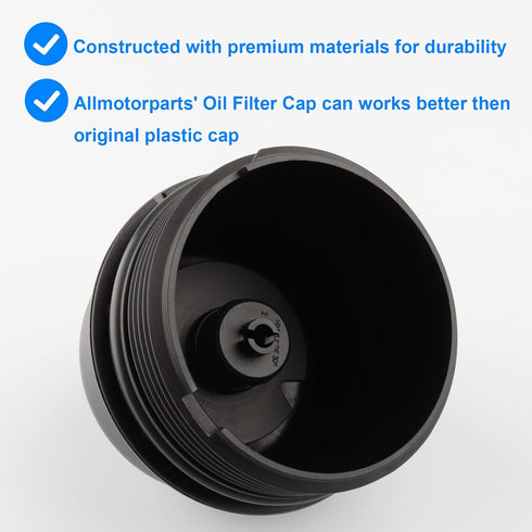 Oil Filter Housing Cover Cap, Replace 917-066, 917066 Compatible with Mini Cooper - 2007-2015 Mini Cooper, 2011-2017 Mini Cooper Countryman, 2013-...