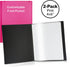 CRANBURY Small Photo Album 4x6 (Pink), 2-Pack 4 x 6 Photo Book, 24 Pockets Shows 48 Pictures, Mini Plastic Picture Album Binder with Customizable ...