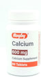 Rugby Laboratories Calcium 600 mg Calcium Supplement Calcium Carbonate Promotes Strong Bones Bone Health Potency Guaranteed Value 60 Tablets (Pack...