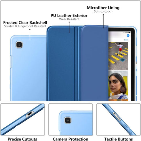 MoKo Case Fit Samsung Galaxy Tab S5e 2019, Ultra Thin Slim Shell Trifold Stand Cover with Frosted Back with Auto Wake & Sleep for Galaxy Tab S5e S...