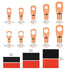 174Pcs Copper Wire Lugs, Terminal Connectors AWG12 10 8 6 4 2 with Heat Shrink Set, 84Pcs Battery Cable Ends Ring Terminal Connectors and 90Pcs He...