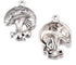 30pcs Antique Silver Plated Mushroom Charms Pendant DIY Bracelets Necklace Jewelry Making Craft Wholesale 25mmx20mm(A055)...