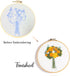 Jekocet ? Embroidery Kit for Beginners with Flower Pattern Cross Stitch Stamped Embroidery Starter Kit Needlepoint Kits for Adults - Orange......