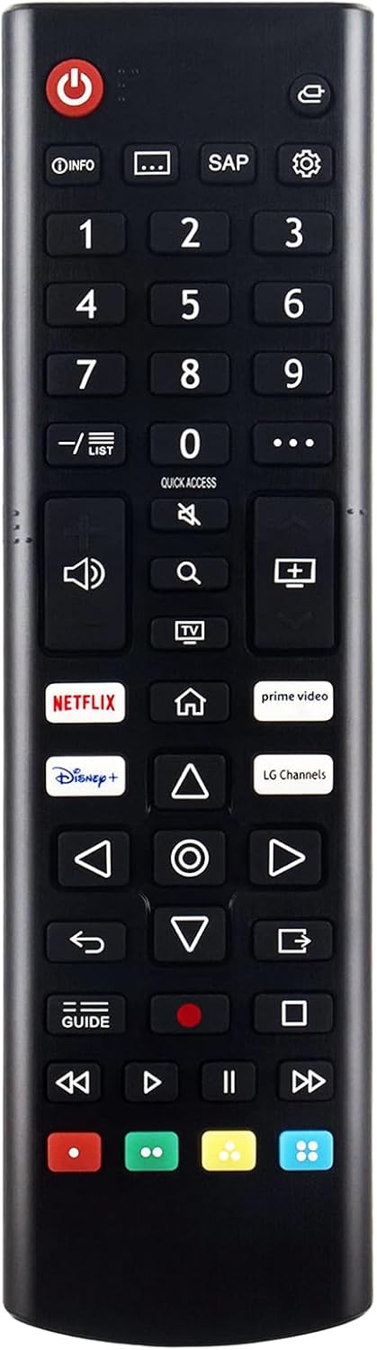 AKB76037601 Universal Remote Control Replacement Compatible for LG Smart TV, LED OLED NanoCell QNED LCD WebOS 4K 8K UHD HDTV HDR Smart TVs AKB7604...
