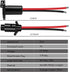 12V 8 Gauge 2 Wires Trolling Motor Plugs and Receptacle Kit Compatible with Minn Kota Marine Boat, Male and Female Trolling Motor Connector Quick ...
