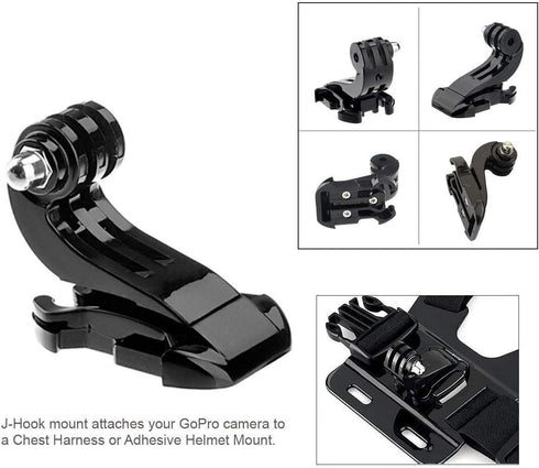 VVHOOY Action Camera Accessories Head Strap Mount Chest Harness Compatible with AKASO EK7000 Brave 4 Brave 7 LE V50X Native/GoPro HERO 13 12 11 10...