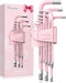 COLFULINE 9 PCS PINK Allen Key Set, Long Ball End Hex Key Set, Cr-V Allen Wrench Set for Women, Size 1.5-10mm with Colour-Coding for Best Gifts an...